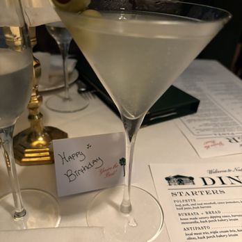 Nate's on Marsh - Dirty martini with birthday sign - New American Near Me - San Luis Obispo, California Nate's on Marsh - Dirty martini with birthday sign - New American Near Me - San Luis Obispo, California