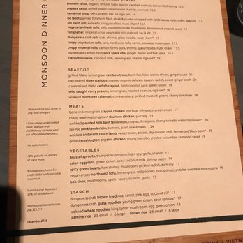 Monsoon Seattle - Vietnamese Near Me - Seattle, Washington