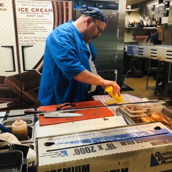 Big Ange's Eatery - Uncle Mike preparing a delicious pastrami sandwich, get this! - Sandwiches Near Me - Arlington Heights, Illinois Big Ange's Eatery - Uncle Mike preparing a delicious pastrami sandwich, get this! - Sandwiches Near Me - Arlington Heights, Illinois