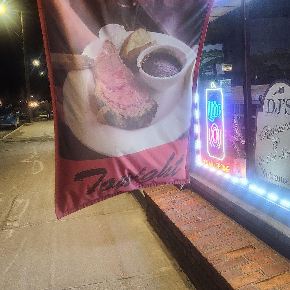 DJ'S Restaurant - Here's the prime rib flag! - American Near Me - Ludlow, Vermont DJ'S Restaurant - Here's the prime rib flag! - American Near Me - Ludlow, Vermont