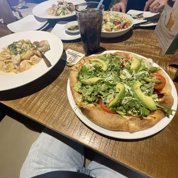 California Pizza Kitchen - Chopped CPK Salad, Shrimp Scampi, Garlic fettuccini cream, California Club pizza - Pizza Near Me - Northbrook, Illinois California Pizza Kitchen - Chopped CPK Salad, Shrimp Scampi, Garlic fettuccini cream, California Club pizza - Pizza Near Me - Northbrook, Illinois