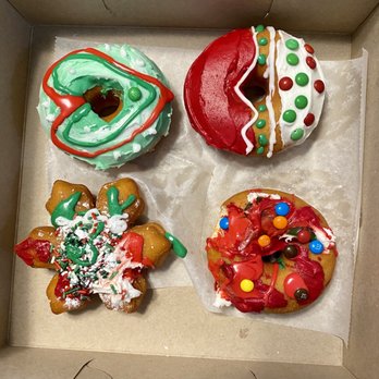 Emily's Donuts & Cafe - Make your own donut kit for Christmas! Their art is much better - Donuts Near Me - Williamsburg, Virginia Emily's Donuts & Cafe - Make your own donut kit for Christmas! Their art is much better - Donuts Near Me - Williamsburg, Virginia