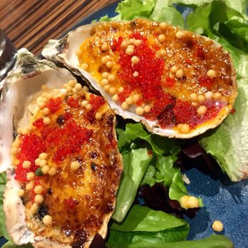 Roy's Kaanapali - Oysters dynamite style with Uni and roe with a nice spicy kick. Best I ever had - Hawaiian Near Me - Lahaina, Hawaii Roy's Kaanapali - Oysters dynamite style with Uni and roe with a nice spicy kick. Best I ever had - Hawaiian Near Me - Lahaina, Hawaii
