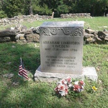 Long Run Cemetery - Mr. Abraham Linkhorn (Lincoln) Paternal Grandfather of President Abraham Lincoln, May 1738 to May 1786, He was 48 yrs old when killed. - Landmarks & Historical Buildings Near Me - Louisville, Kentucky Long Run Cemetery - Mr. Abraham Linkhorn (Lincoln) Paternal Grandfather of President Abraham Lincoln, May 1738 to May 1786, He was 48 yrs old when killed. - Landmarks & Historical Buildings Near Me - Louisville, Kentucky