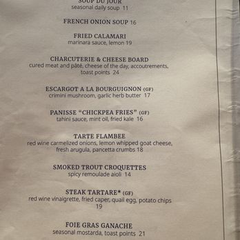 The Bistro - Appetizers (lots of Gluten Free) - French Near Me - Jackson, Wyoming The Bistro - Appetizers (lots of Gluten Free) - French Near Me - Jackson, Wyoming