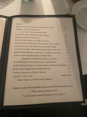 Menu photo 1 Navesink Fishery Middletown, NJ Menu photo 1 Navesink Fishery Middletown, NJ