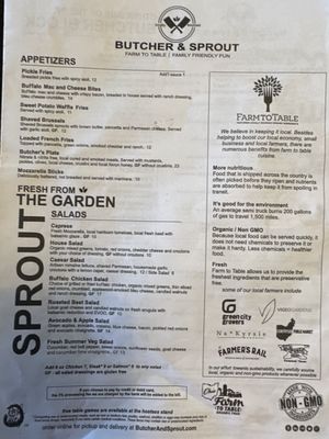 Menu photo 8 Butcher & Sprout Cuyahoga Falls, OH