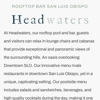 Headwaters - Bars Near Me - San Luis Obispo, California Headwaters - Bars Near Me - San Luis Obispo, California