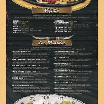 Vaqueros Mexican Restaurant 3 - Menu2 - Mexican Near Me - Colorado Springs, Colorado Vaqueros Mexican Restaurant 3 - Menu2 - Mexican Near Me - Colorado Springs, Colorado