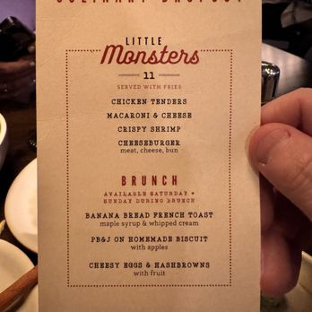 Culinary Dropout - Menu for the little ones - New American Near Me - Orange, California