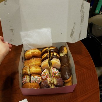 Mr J's Donut House - Cut in half because they're so big!! - Donuts Near Me - Redlands, California