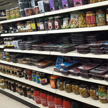 Cafe Istanbul - An aisle of olives in many forms & colors. - International Grocery Near Me - Albuquerque, New Mexico