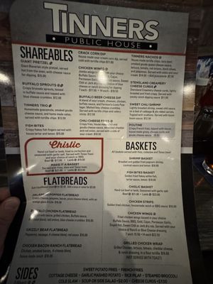 Menu photo 1 Tinner's Public House Sioux Falls, SD Menu photo 1 Tinner's Public House Sioux Falls, SD