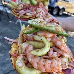 Mariscos El Mazatleco Antelope Valley - Tostada Mixta