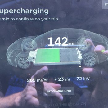 Tesla Supercharger - Slow charger, even w no one else here, don't even get 300 MPr of charge rate - EV Charging Stations Near Me - West Wendover, Nevada Tesla Supercharger - Slow charger, even w no one else here, don't even get 300 MPr of charge rate - EV Charging Stations Near Me - West Wendover, Nevada