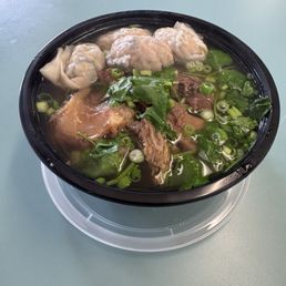 Wonton and Braised Beef Noodle Soup Wonton and Braised Beef Noodle Soup