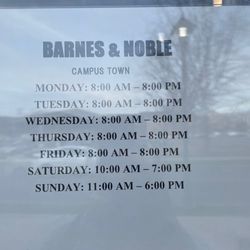 Barnes & Noble - Schedule