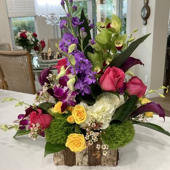 Forget Me Not Flower Shop - I always need a December arrangement that does NOT look like Christmas! Perfect! - Florists Near Me - Weston, Florida