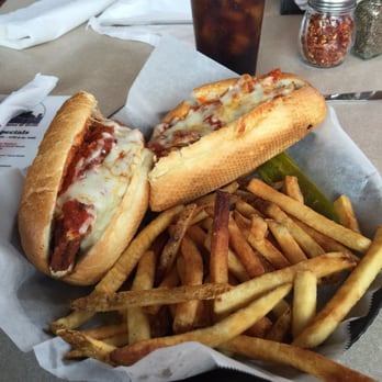 Brooklyn Joe's - Chicken Parm sub with fries. This and every other sandwich is ridiculously delicious! - Pizza Near Me - Milton, Georgia