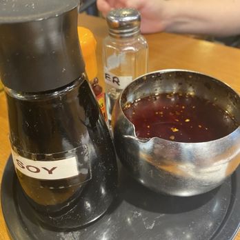 Kiichi Ramen - Sauces on table - Ramen Near Me - Durham, North Carolina Kiichi Ramen - Sauces on table - Ramen Near Me - Durham, North Carolina