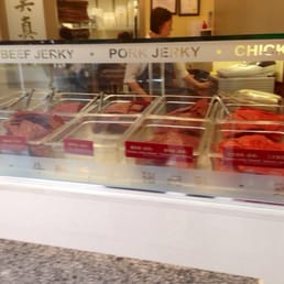 Display of fresh jerky. Yummm Display of fresh jerky. Yummm
