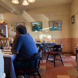 Sugar Nymphs Bistro - Indoor seating and fun art