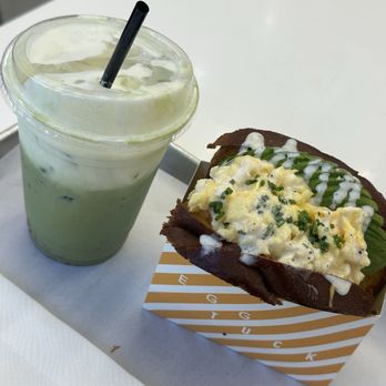 Egg Tuck - Strawberry Matcha and Avo Egg - Coffee & Tea Near Me - Burbank, California