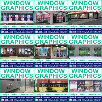 Printzi - Custom Window Graphics in Toronto (GTA) Perforated Vinyl, Frosted Fims, Decals and more - Printing Services Near Me - Concord, Ontario