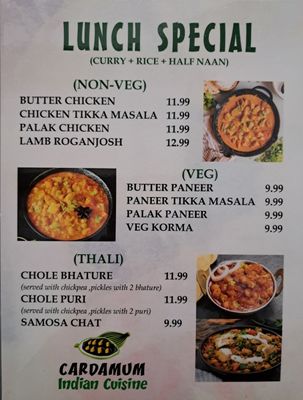 Menu photo 1 Cardamum Indian Cuisine Vaughan, ON Menu photo 1 Cardamum Indian Cuisine Vaughan, ON