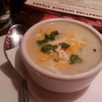 Outback Steakhouse - Baked Potato Soup with no bacon bits - Steakhouses Near Me - Northridge, California Outback Steakhouse - Baked Potato Soup with no bacon bits - Steakhouses Near Me - Northridge, California