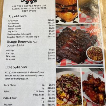 CJ's BBQ - Menu - Barbeque Near Me - Spruce Pine, North Carolina