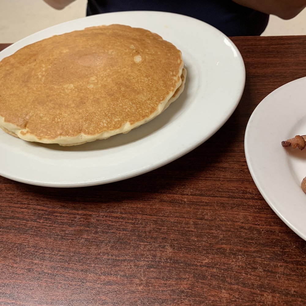Ye Olde Pancake Station - Pancakes (and you can see the bacon off to the side) - Breakfast & Brunch Near Me - Amarillo, Texas Ye Olde Pancake Station - Pancakes (and you can see the bacon off to the side) - Breakfast & Brunch Near Me - Amarillo, Texas