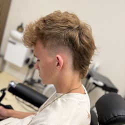 Lxve Studios - High faded, layered Mohawk for wavy/curly hair by Patrick