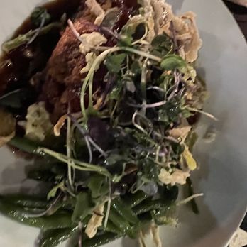 The Gafford - THE Meatloaf - massive flavorful hidden beneath those healthy sprouts! - Salad Near Me - Stuart, Florida The Gafford - THE Meatloaf - massive flavorful hidden beneath those healthy sprouts! - Salad Near Me - Stuart, Florida