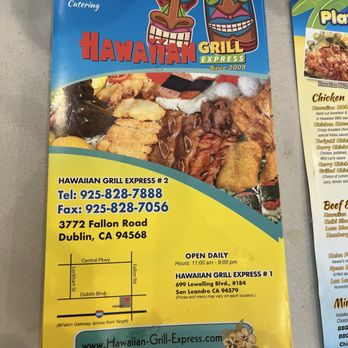Hawaiian Grill Express - Location info - Hawaiian Near Me - Dublin, California