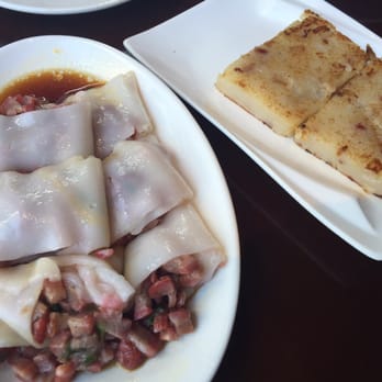 MingHin Cuisine - Left: chashu chang feng. Right: radish cake. Love that they give extra sweet sauce on the side. - Dim Sum Near Me - Chicago, Illinois MingHin Cuisine - Left: chashu chang feng. Right: radish cake. Love that they give extra sweet sauce on the side. - Dim Sum Near Me - Chicago, Illinois
