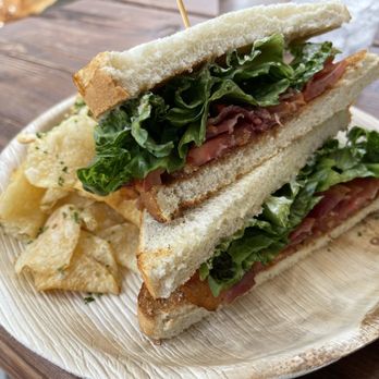 The Pink House - BLT with side of chips and homemade ranch dressing. - Sandwiches Near Me - Genoa, Nevada