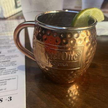 T.J. Hooligan’s - Apple cider spiced Moscow mule - Breakfast & Brunch Near Me - Eden Prairie, Minnesota T.J. Hooligan’s - Apple cider spiced Moscow mule - Breakfast & Brunch Near Me - Eden Prairie, Minnesota