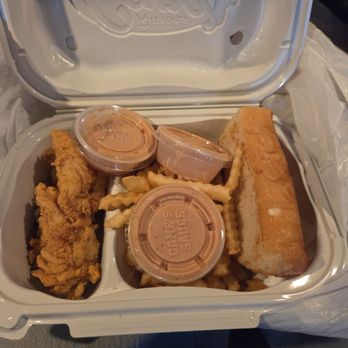 Raising Cane's Chicken Fingers - Chicken tenders, fries, bread, and cane's sauce - Fast Food Near Me - Pico Rivera, California