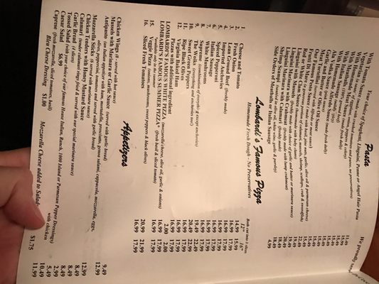 Menu photo 8 Trattoria Lombardi's Ocean City, MD Menu photo 8 Trattoria Lombardi's Ocean City, MD