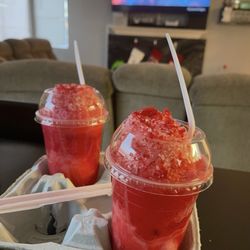 La Flor De Michoacan Ice Cream - Raspado de fresa