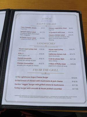 Menu photo 1 Lighthouse Cafe Sausalito, CA