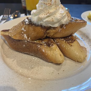 Bella's Cafe - French toast topped with Whipped cream - Breakfast & Brunch Near Me - New Haven, Connecticut