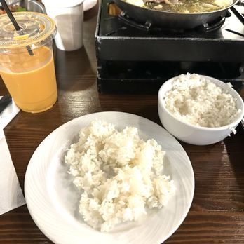 Northern Cafe - Steamed Rice and Thai iced tea. - Chinese Near Me - Irvine, California