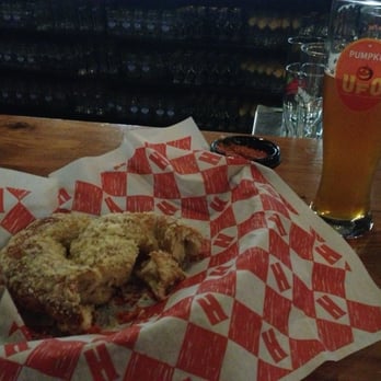 Harpoon Brewery - Pumpkin beer on tap! Parmesan pretzel with marinara sauce. Amazing! - Breweries Near Me - Boston, Massachusetts Harpoon Brewery - Pumpkin beer on tap! Parmesan pretzel with marinara sauce. Amazing! - Breweries Near Me - Boston, Massachusetts