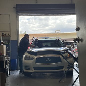 Same Day Auto Glass - In the process of getting my windshield repaired - Auto Glass Services Near Me - Northridge, California