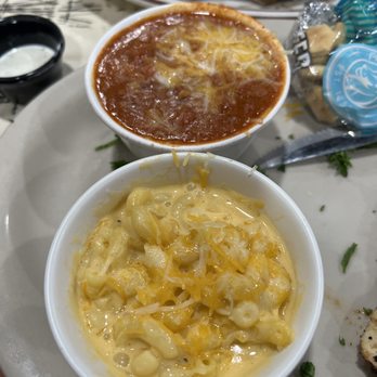The Ranch - Cup of chili & side Mac n cheese. Chili was pretty good! Mac n cheese was fair-- hubby liked it better than I did. - Steakhouses Near Me - Phelan, California The Ranch - Cup of chili & side Mac n cheese. Chili was pretty good! Mac n cheese was fair-- hubby liked it better than I did. - Steakhouses Near Me - Phelan, California