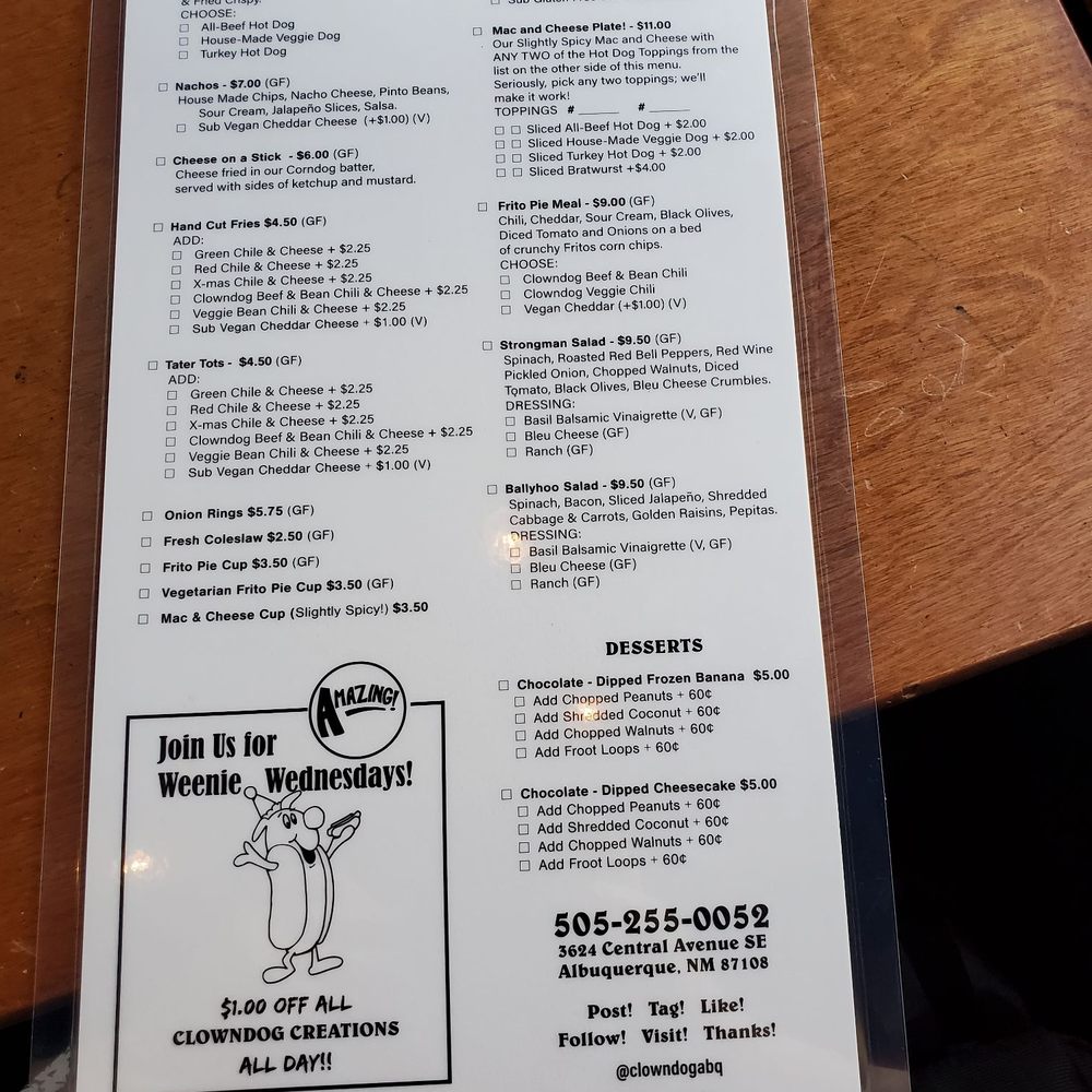 Clowndog Hot Dog Parlor - Hot Dogs Near Me - Albuquerque, New Mexico Clowndog Hot Dog Parlor - Hot Dogs Near Me - Albuquerque, New Mexico