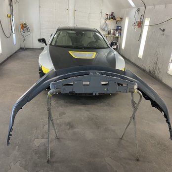 Advanced Auto Body - Before and after of a BMW i8 supercar. - Auto Repair Near Me - Skokie, Illinois