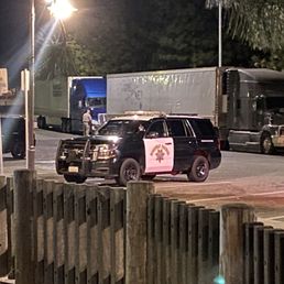 CHP ticketing sleeping truckers at a fully parked rest stop but not asking them to move. Revenue over safety.
